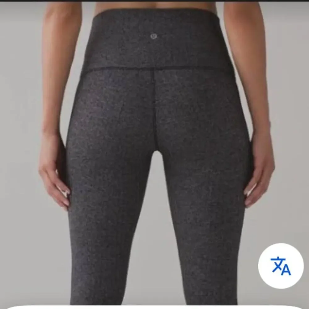 Lululemon Womens Size 2 Long Herringbone Wunder Under Long High Rise Tights